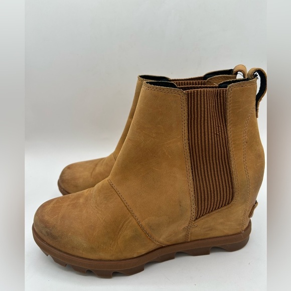 Sorel Joan of Arctic™ Wedge II Chelsea Wedge Platform Bootie Boot Camel brown - Picture 2 of 11